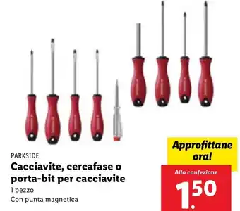 Lidl Parkside Cacciavite, cercafase o porta-bit per cacciavite offerta