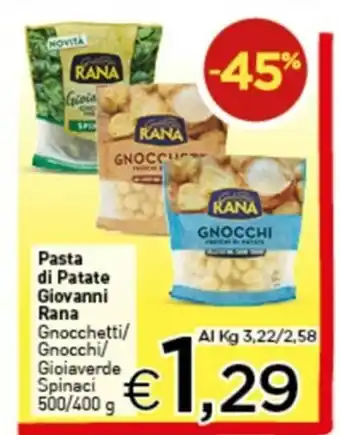 Crai Giovanni Rana Pasta di Patate 500/400g offerta