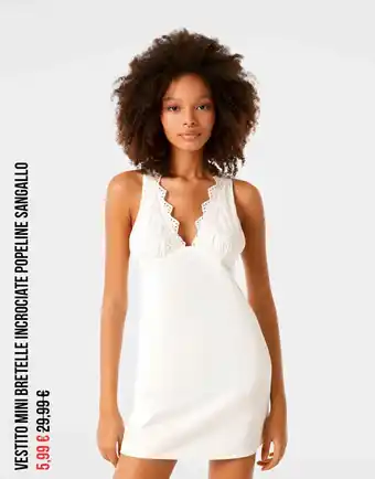 Bershka Vestito mini bretelle offerta