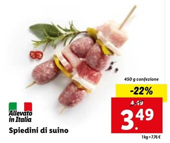 Spiedini di suino 450 g