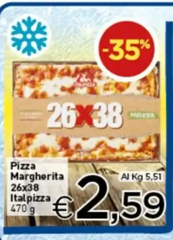 Crai Italpizza Pizza Margherita 26x38 470g offerta