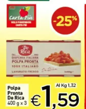 Crai De Rica Polpa Pronta 400g x 3 offerta