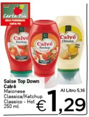 Crai Calvè Salse Top Down 250ml offerta
