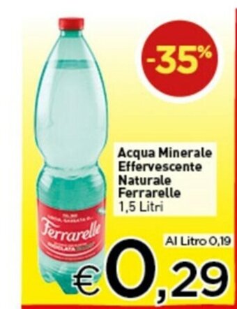 Crai Ferrarelle Acqua Minerale Effervescente Naturale 1,5 litri offerta