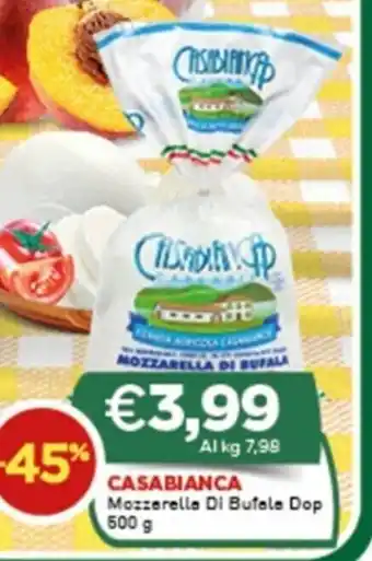 Crai Casabianca Mozzarella Di Bufala Dop 500g offerta