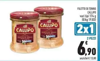 Conad City Callipo Filetto di Tonno 174g offerta