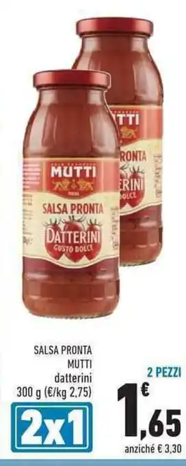 Conad City Mutti Salsa Pronta 300g offerta