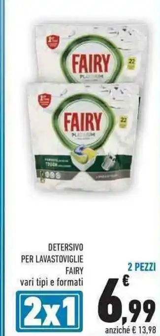 Conad City Fairy Detersibo Per Lavastoviglie 2pz offerta