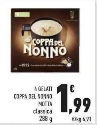 Conad City Motta 4 Gelati Coppa del Nonno 288g offerta