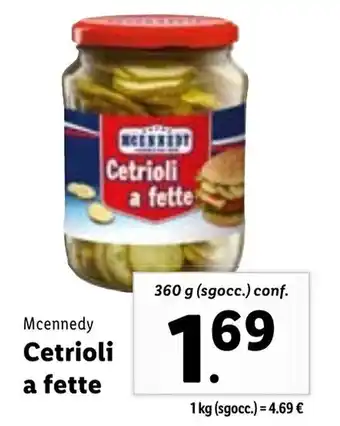 Lidl Mcennedy Cetrioli a fette 360 g offerta