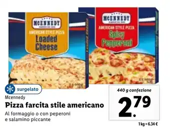 Lidl Mcennedy Pizza farcita stile americano 440 g offerta