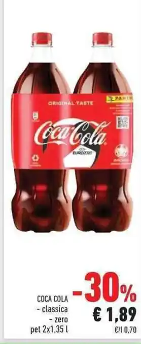 Conad City Coca-Cola 2x1,35L offerta