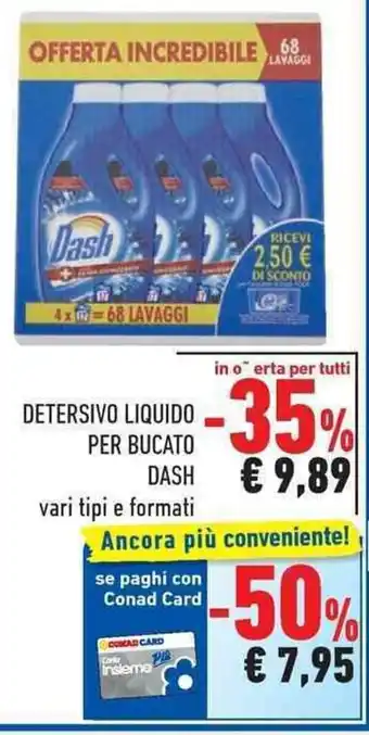 Dash Detersivo Liquido per Bucato