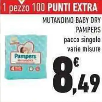 Conad City Pampers Mutandino Baby Dry offerta