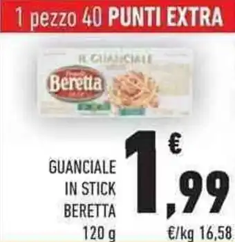Conad City Beretta Guanciale in Stick 120g offerta