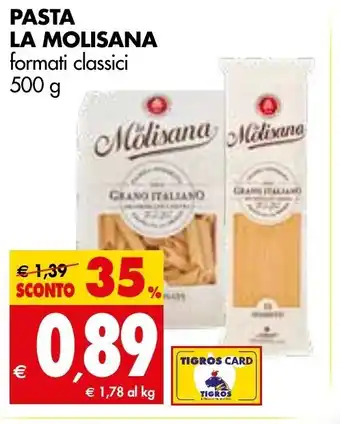 Tigros La Molisana Pasta Formati Classici 500 g offerta