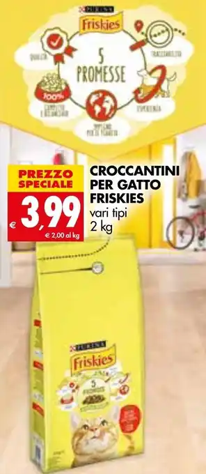 Tigros Purina Friskies Croccantini Per Gatto Vari Tipi 2 kg offerta