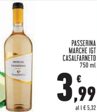 Conad Passerina Marche IGT Casalfarneto 750 ml offerta