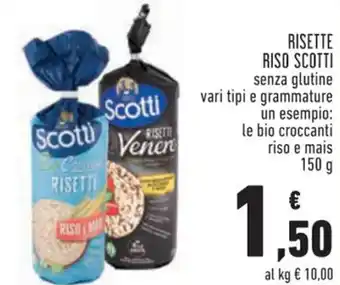 Conad Riso Scotti Risette Senza Glutine Vari Tipi E Grammature 150 g offerta