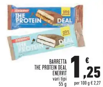 Conad Enervit Barretta The Protein Deal Vari Tipi 55 g offerta