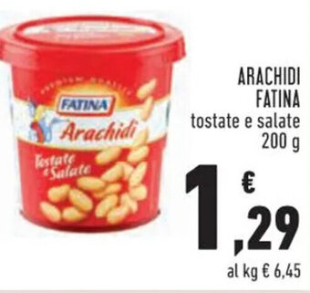 Conad Fatina Arachidi Tostate e Salate 200 g offerta