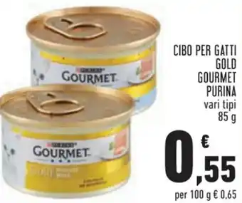 Conad Purina Gold Gourmet Cibo Per Gatti Vari Tipi 85 g offerta