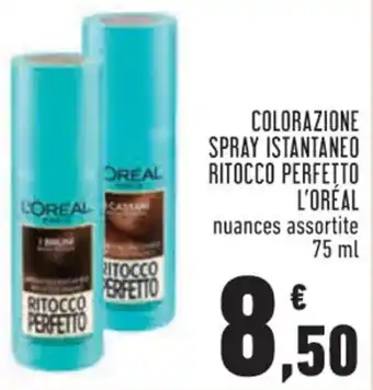 Conad L'Oréal Colorazione Spray Istantaneo Ritocco Perfetto Nuances Assortite 75 ml offerta