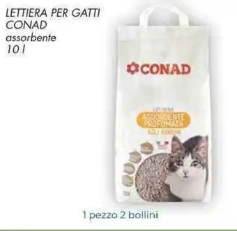Conad City Conad Lettiera per Gatti 10L offerta