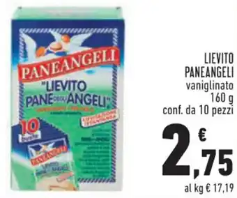 Conad Paneangeli Lievito Vaniglinato 160 g Conf. da 10 Pezzi offerta