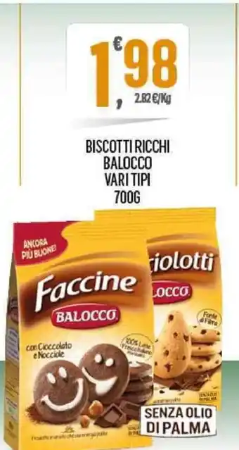 Despar Balocco Ricchi Biscotti Vari Tipi 700g offerta