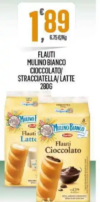 Despar Mulino Bianco Flauti Cioccolato/Latte/Stracciatella 280g offerta