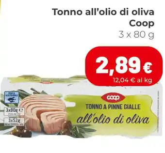 Coop Coop Tonno All'Olio di Oliva 3 x 80 g offerta