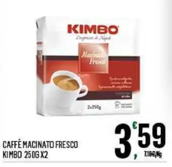 Despar Kimbo Caffè Macinato Fresco 250gx2 offerta