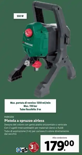 Lidl Parkside Pistola a spruzzo airless offerta