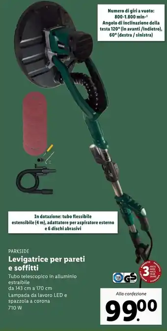 Parkside Levigatrice per pareti e soffitti