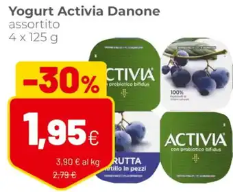 Coop Danone Activia Yogurt Assortito 4 x 125 g offerta