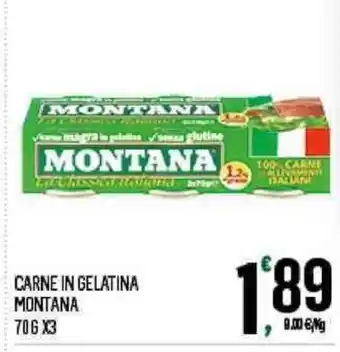 Despar Montana Carne in Gelatina 70g x3 offerta