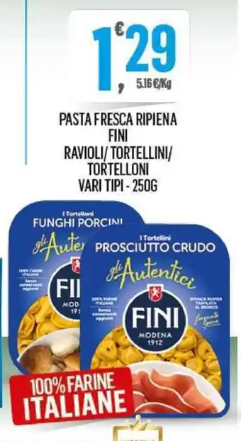 Despar Fini Pasta Fresca Ripiena Ravioli/Tortellini/Tortelloni Vari tipi 250g offerta