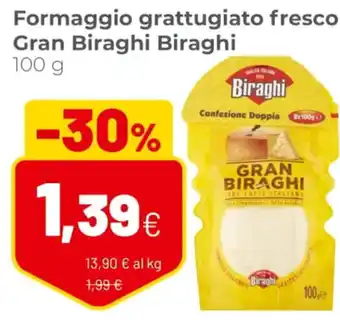 Coop Biraghi Gran Biraghi Formaggio Grattugiato Fresco 100 g offerta