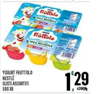 Despar Nestlè Yogurt Fruttolo Gusti Assortiti 50g x6 offerta