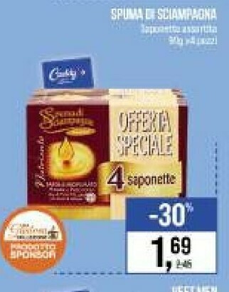 Caddy's Spuma Di Sciampagna Saponetta offerta