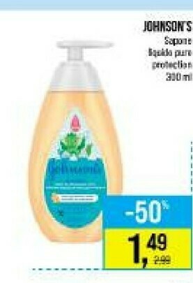 Caddy's Johnson's Sapone Pure Protectian offerta