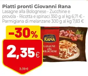 Giovanni Rana Piatti Pronti Lasagne Alla Bolognese