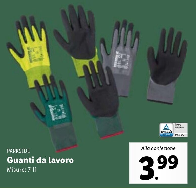 Guanti Da Lavoro Da Meccanico Taglia 10 (XL - Foto 2