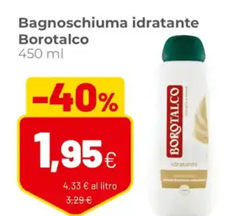 Coop Borotalco bagnoschiuma Idratante 450 ml offerta