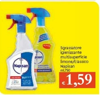 Galassia Napisan Sgrassatore Igienizzante Multisuperficie Limone offerta