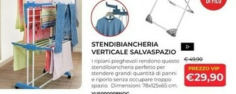 Kasanova Stendibiancheria Verticale Salvaspazio offerta