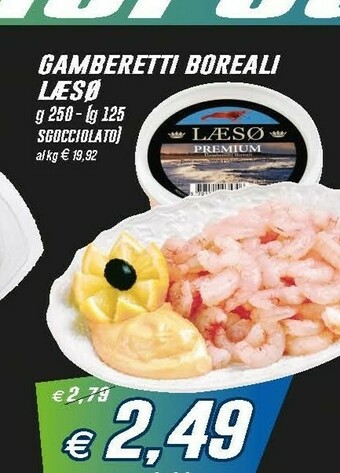 Prix Quality Laeso Gamberetti Boreali 250g offerta