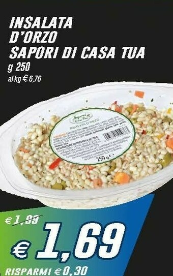Prix Quality Sapori di casa tua Insalata D'Orzo 250 G(ml) offerta