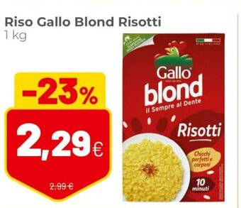 Coop Gallo Riso Blond Risotti 1 kg offerta